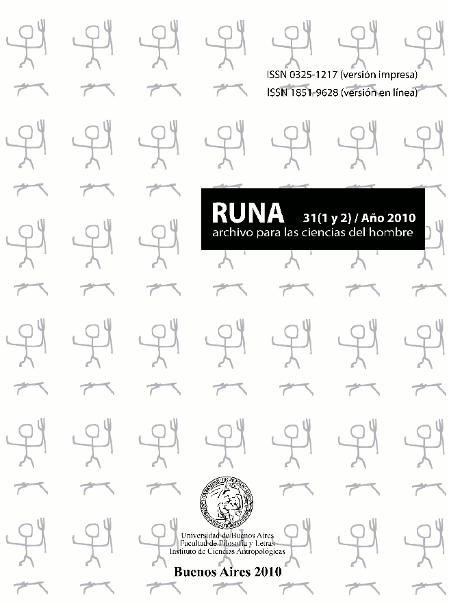 RUNA, archivo para las ciencias del hombre Vol. 31 (1 y 2)