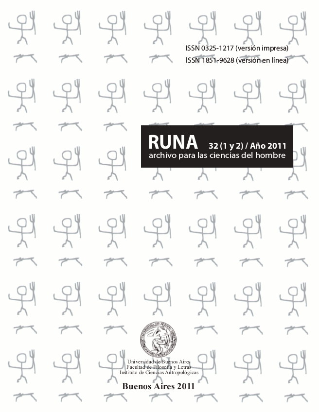 RUNA, archivo para las ciencias del hombre Vol. 32 (1 y 2)